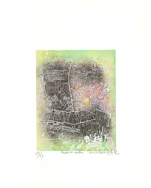 Rosee du Matin by Shoichi Hasegawa - 15 X 18 Inches (Etching Titled, Numbered & Signed) 89/99