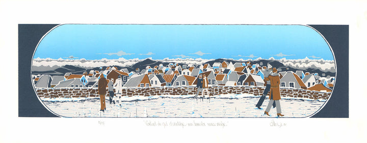Un Janvier Sans Neige, 1980 by Patry - 11 X 26 Inches (Lithography Numbered & Signed) 15/197