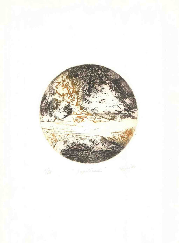 Jupiteral no 1, 1980  by Monique Voyer - 15 X 20 Inches (Etching Numbered & Signed) 04/75