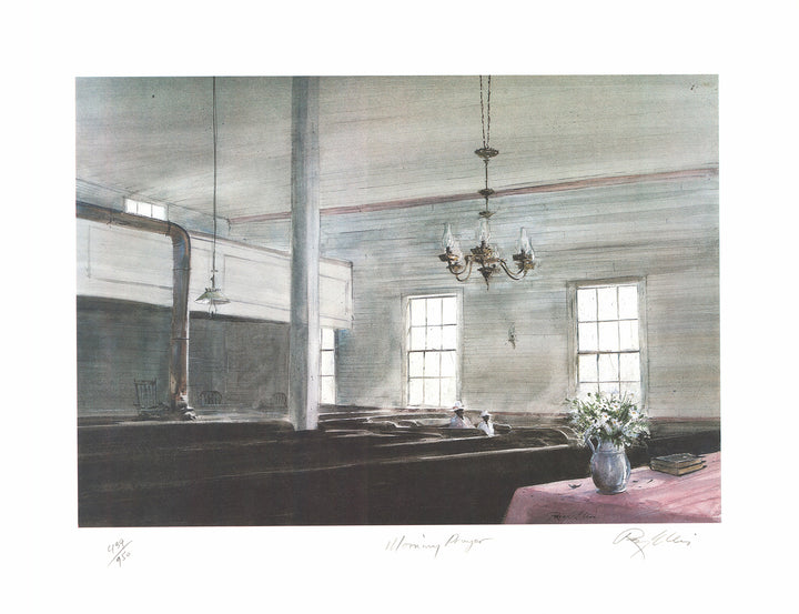 Morning Prayer by Ray Ellis - 22 X 29 Inches (Litho, Numbered & Signed) 439/950