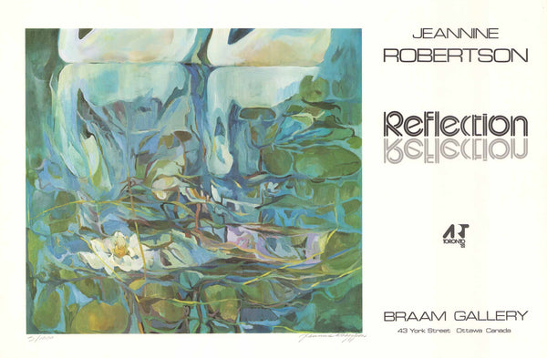 Reflection, 1981 by Jeannine Robertson - 25 X 38 Inches (Litho, Numbered & Signed) 3/1000