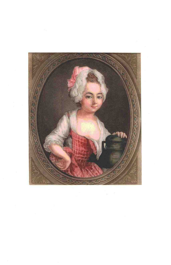 The Milk Woman, 1774 by Louis Marin Bonnet - 15 X 22 Inches (Lithograph)