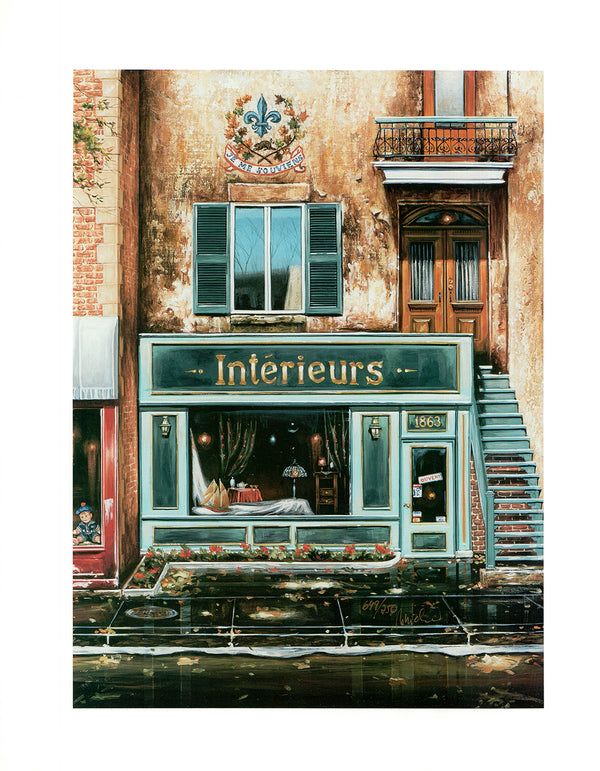 Intérieurs by Robert Savignac - 16 X 20 Inches (Lithograph Numbered & Signed) 649/750