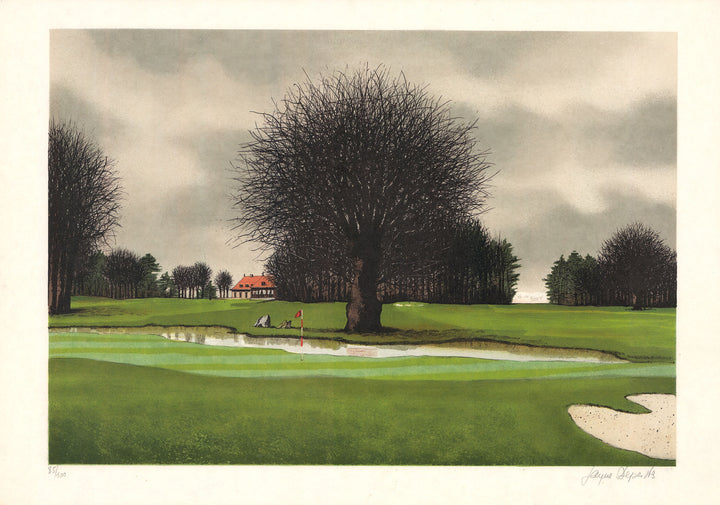 Golf II, 1986 by Jacques Deperthes - 21 X 30 Inches (Lithograph Numbered & Signed) 85/100