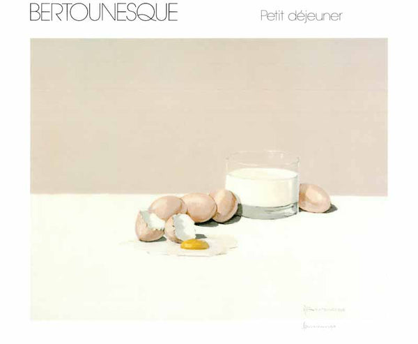 Petit Dejeuner by Andre Bertounesque - 20 X 22 Inches (Lithograph & Signed)