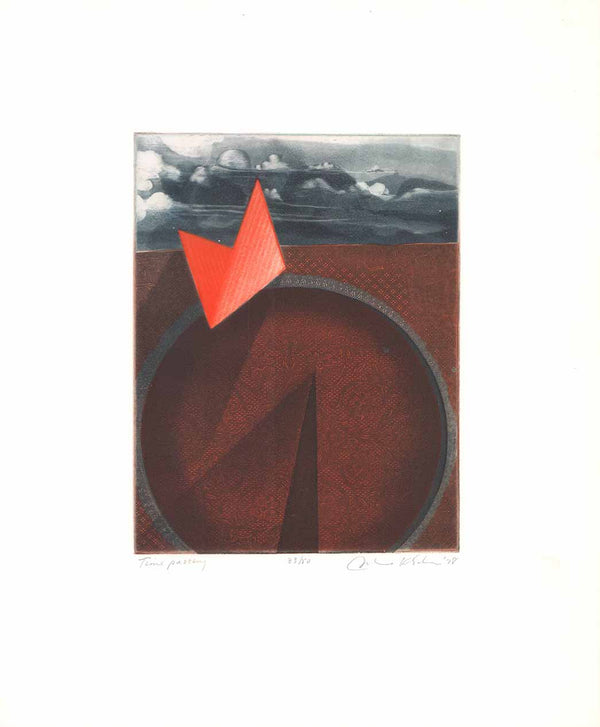 Time Passing, 1978 by John K. Esler - 15 X 18 Inches (Etching Titled, Numbered & Signed) 33/50