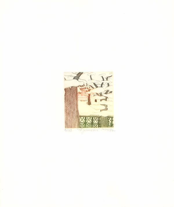 17 Janvier, 1983 by Michelle Parrot - 11 X 13 Inches (Etching Titled, Emboss, Numbered & Signed) 6/150
