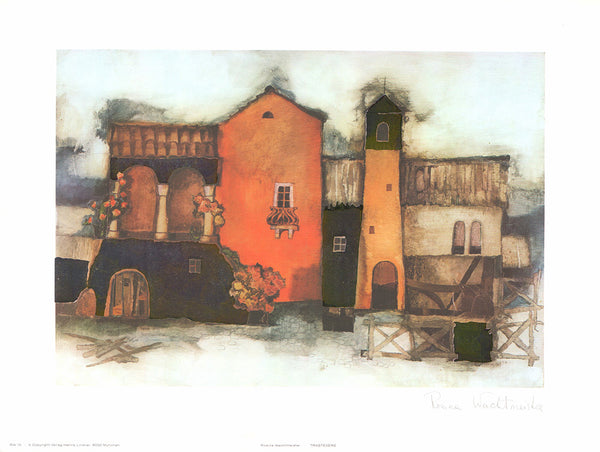 Trastevere by Rosina Wachtmeister  - 12 X 16 Inches (Lithograph Signed)