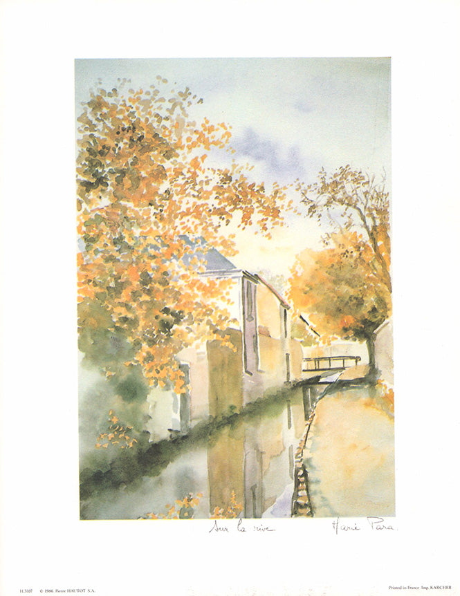 Sur la Rive by Marie Para - 10 X 13 Inches (Lithograph Signed)