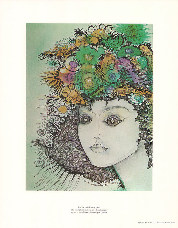 Renaissance, 1975 by Louise Pomminville - 14 X 18 Inches (Lithography & Signed)