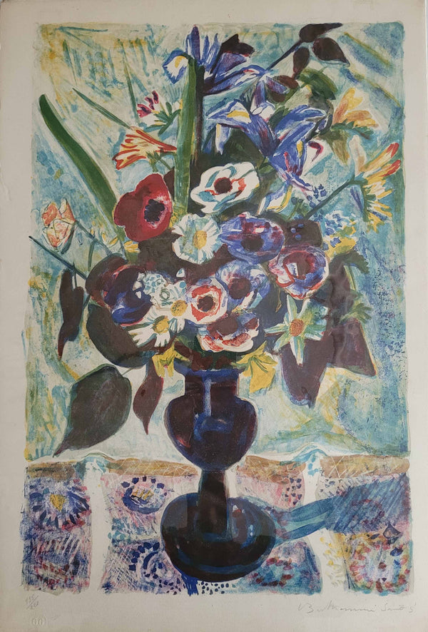 Bouquet de Fleurs, 1960 by Louis Berthomme Saint-Andre - 16 X 23 Inches (Lithograph Numbered & Signed) 135/220