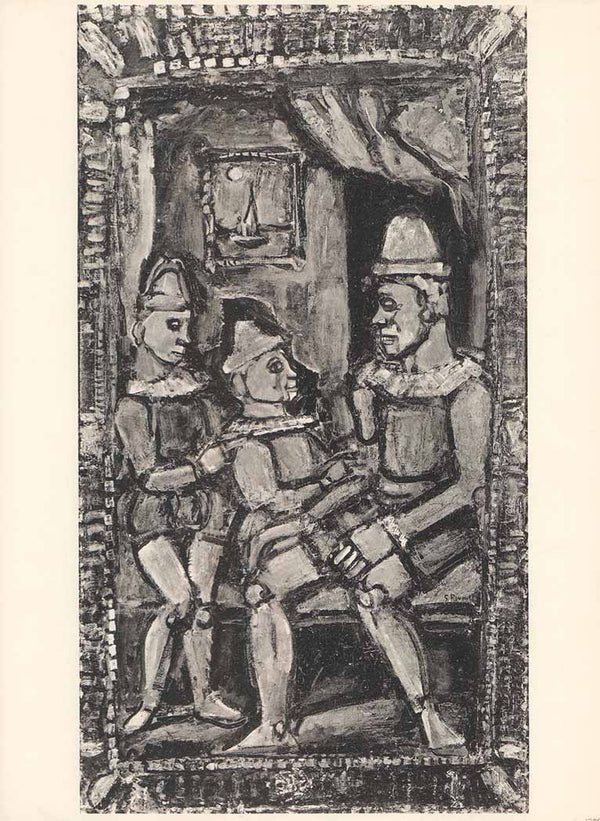 Trois Clowns by Georges Henri Rouault - 11 X 15 Inches (Silkscreen / Serigraph)
