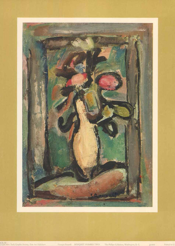 Bouquet Number Two by Georges Henri Rouault - 14 X 19 Inches (Silkscreen / Serigraph)