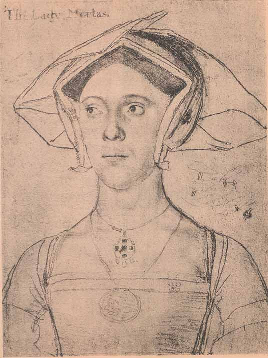 The Lady Meutas by Hans Holbein - 8 X 10 Inches (Silkscreen / Serigraph)