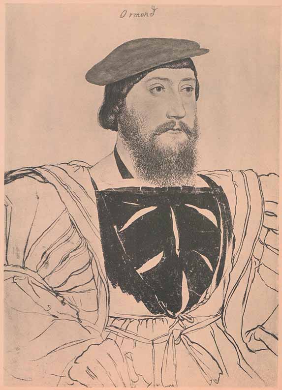 James Butler, 9th Earl of Ormond and Ossory by Hans Holbein - 8 X 11 Inches (Silkscreen / Serigraph)