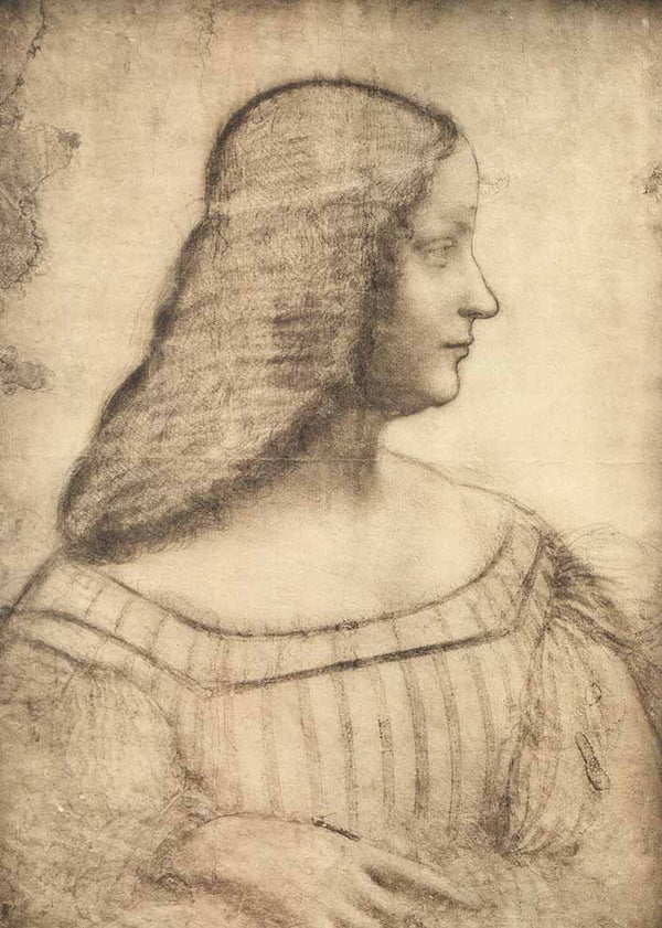 Giovane Donna by Leonardo Da Vinci - 11 X 15 Inches (Offset Lithograph Fine Art Print)