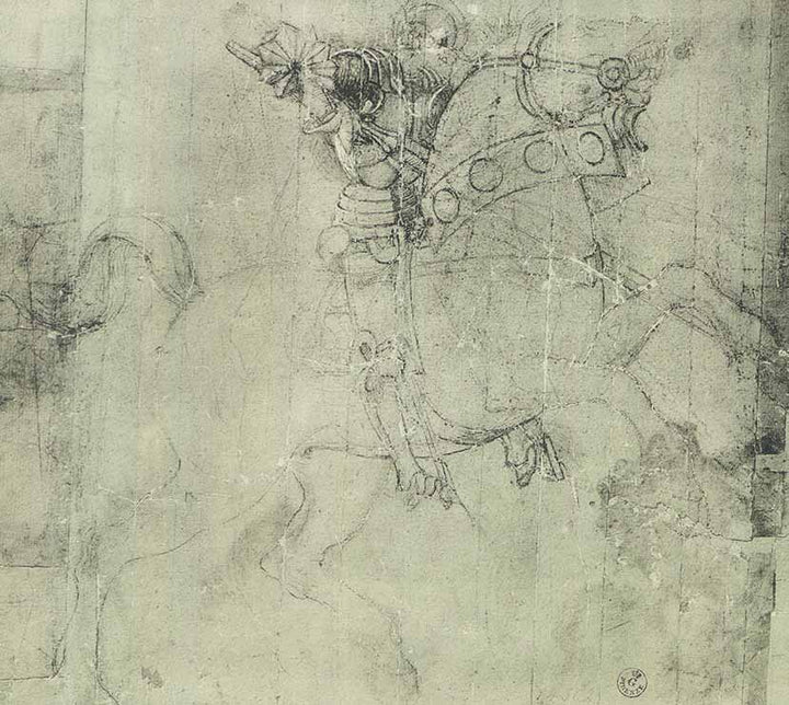 Combattente della Battaglia di San Romano by Paolo Uccello - 11 X 12 Inches (Offset Lithograph Fine Art Print)