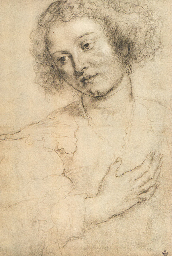 Ritratto di Elena Fourment by Peter Paul Rubens - 10 X 14 Inches (Art Print)