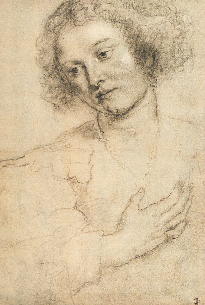 Ritratto di Elena Fourment by Peter Paul Rubens - 10 X 14 Inches (Art Print)