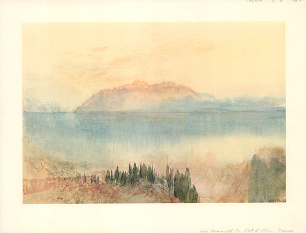 Lake Geneva, with the Dent d’Oche, 1841 by Joseph Mallord William Turner - 12 X 16 Inches (Offset Lithograph)