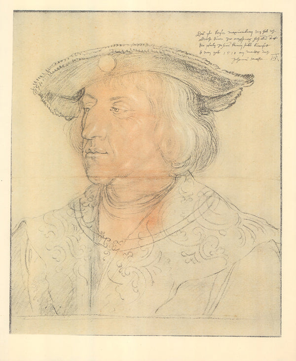 Portrait of a Man by Durer - 13 X 18 Inches (Offset Lithograph Fine Art Print)