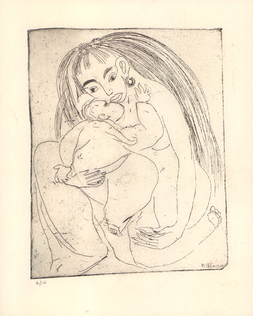 Untitled by Michelle Remillard - 8 X 10 Inches (Original Etching, Signed) 2/10