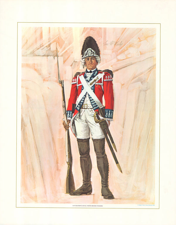 21th Regiment, Royal North British Fusiliers by Tom McNeely - 16 X 20 Inches (Art Print)