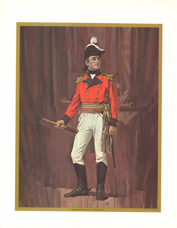 Major-General Sir Isaac Brock by Tom McNeely - 16 X 20 Inches (Art Print)