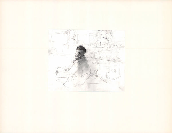Sketch 4 by Andrew Wyeth - 14 X 18 Inches (Art Print with Matte)