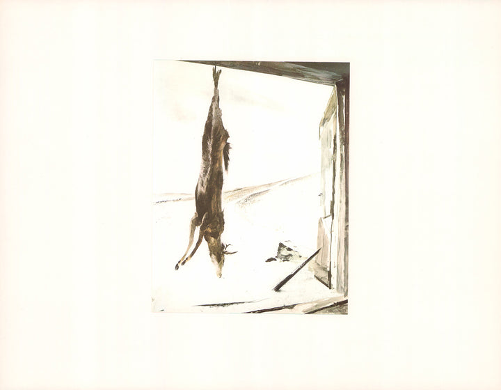 Deer by Andrew Wyeth - 14 X 18 Inches (Art Print with Matte)