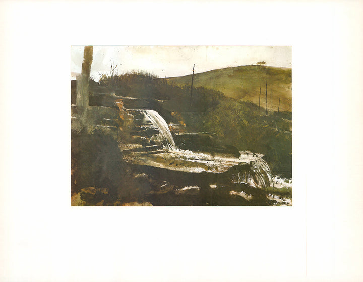 Landscape by Andrew Wyeth - 14 X 18 Inches (Art Print with Matte)