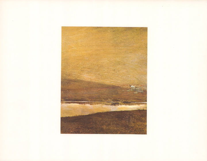 Landscape by Andrew Wyeth - 14 X 18 Inches (Art Print with Matte)