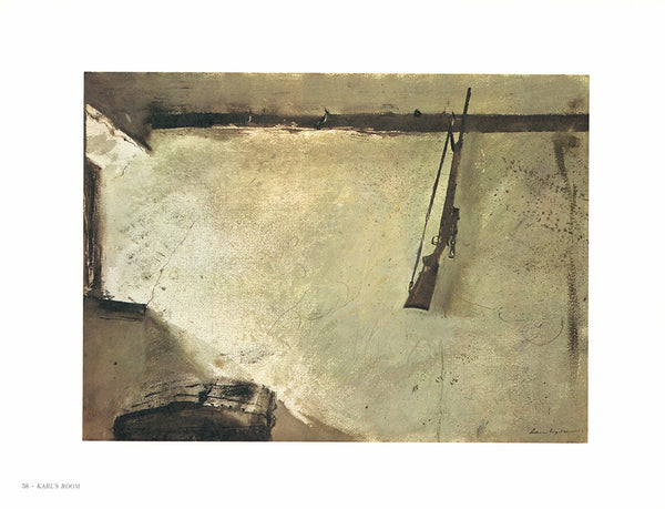 Karls Room by Andrew Wyeth - 13 X 17 Inches (Art Print)