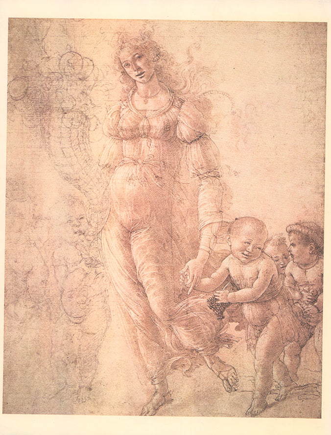 L Abbondanza by Sandro Botticelli - 10 X 13 Inches (Offset Art Print)
