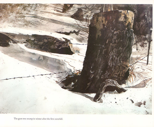Landscape by Andrew Wyeth - 10 X 12 Inches (Art Print)