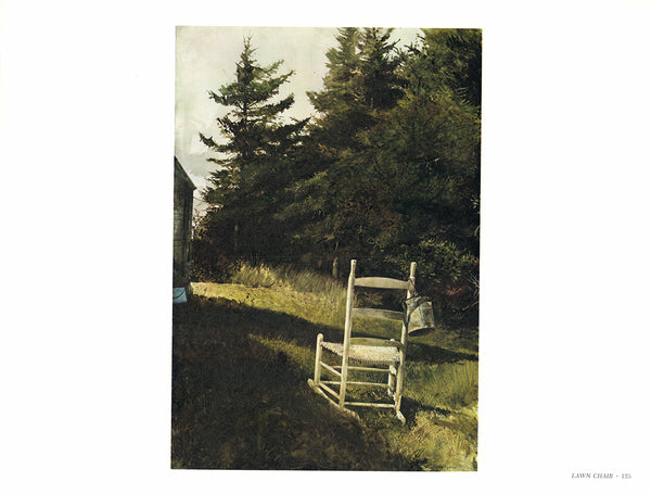 Lawn Chair by Andrew Wyeth - 13 X 17 Inches (Art Print)
