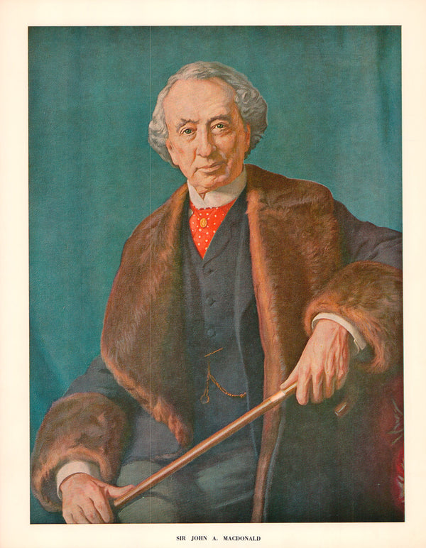 Sir John A. Macdonald - 14 X 18 Inches (Offset Lithograph Fine Art Print)