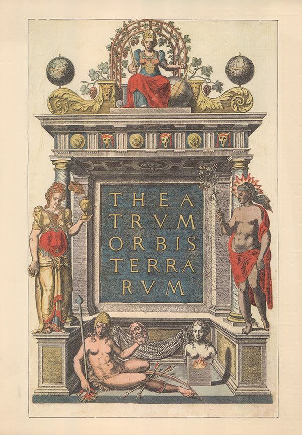 Theatrum orbis terrarum by Abraham Ortelius - 11 X 16 Inches (Offset Lithograph)