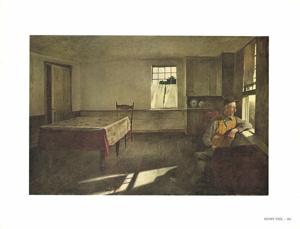 Henry Teel by Andrew Wyeth - 13 X 17 Inches (Art Print)