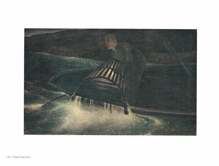 Night Hauling by Andrew Wyeth - 13 X 17 Inches (Art Print)