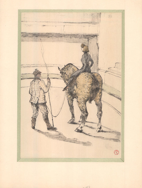 Rehearsing for the Show by Toulouse-Lautrec - 13 X 17 Inches (Offset Lithograph)