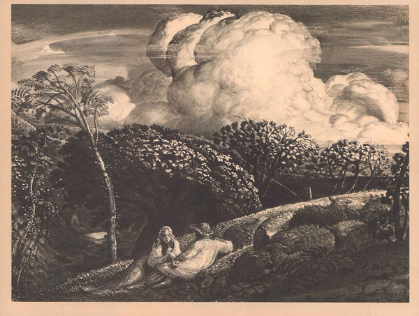 The Bright Cloud, 1833 by Samuel Palmer - 10 X 13 Inches (Etching)