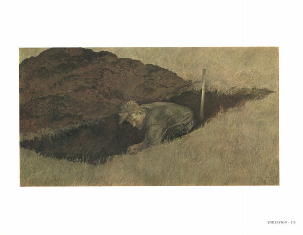 The Sexton by Andrew Wyeth - 13 X 17 Inches (Art Print)