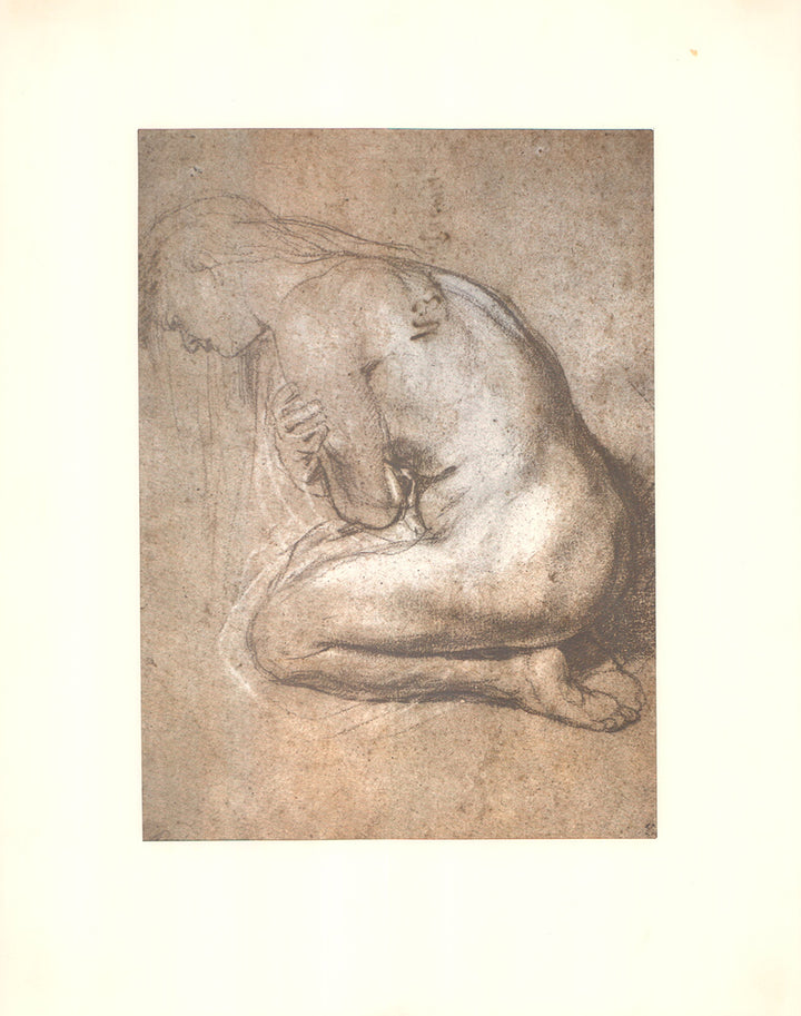 Study for St-Magdalen by Peter Paul Rubens - 14 X 18 Inches (Offset Lithograph in Matte)