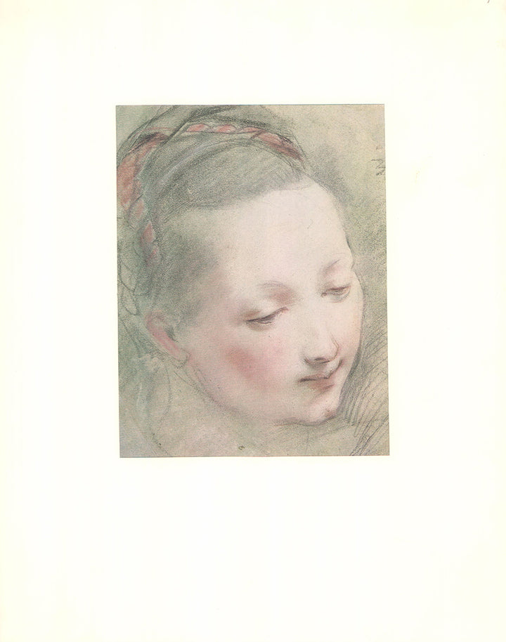 Head of a Young Woman, 1565 by Federico Barocci - 14 X 18 Inches (Offset Lithograph in Matte)