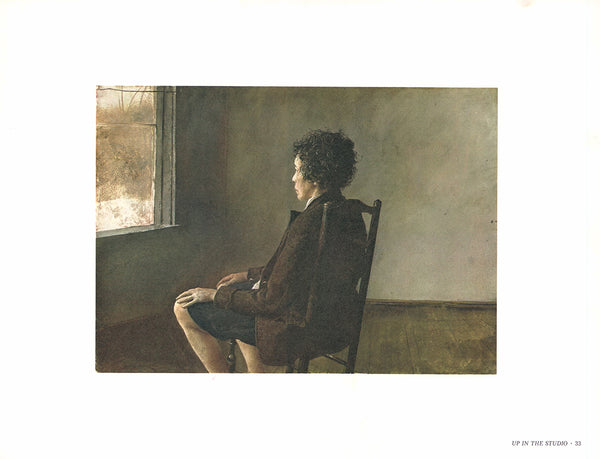 Up in the Studio by Andrew Wyeth - 13 X 17 Inches (Art Print)