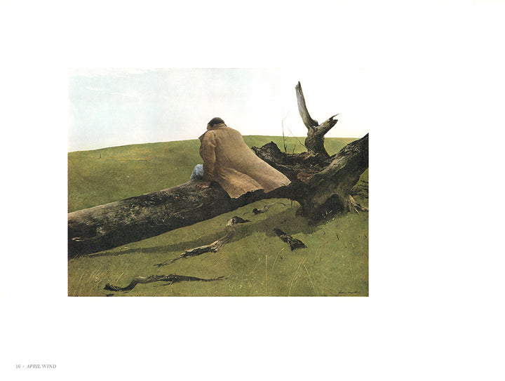 April Wind by Andrew Wyeth - 13 X 17 Inches (Art Print)