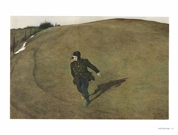 Winter 1946 by Andrew Wyeth - 13 X 17 Inches (Art Print)