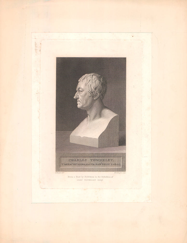 Charles Towneley, 1807 by Joseph Nollekens - 14 X 20 Inches (Photogravure Fine Art Print)