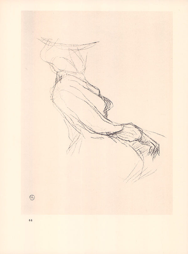 Dessin Visage 3 by Henri de Toulouse-Lautrec - 10 X 12 Inches (Art Print)